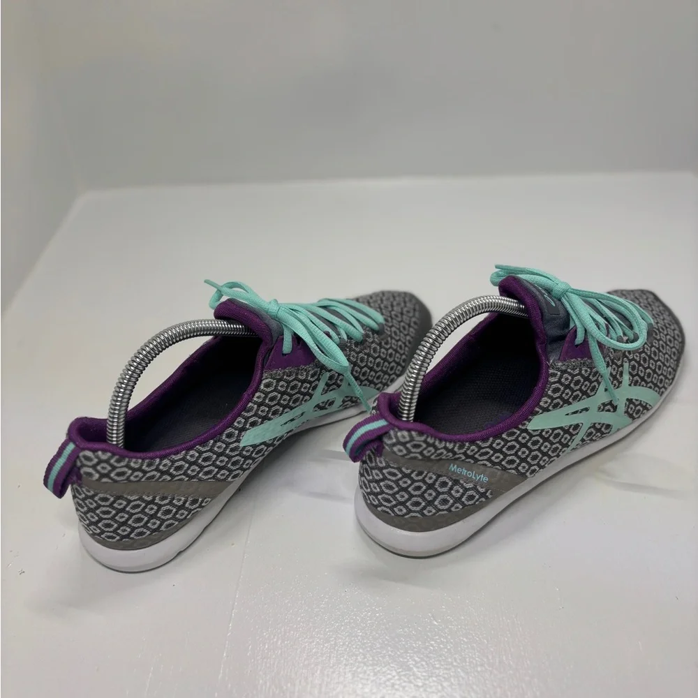 ASICS MetroLyte Women’s Size 10 Gray Teal Purple Running Sneakers Q481N Lightwei - Picture 6 of 15